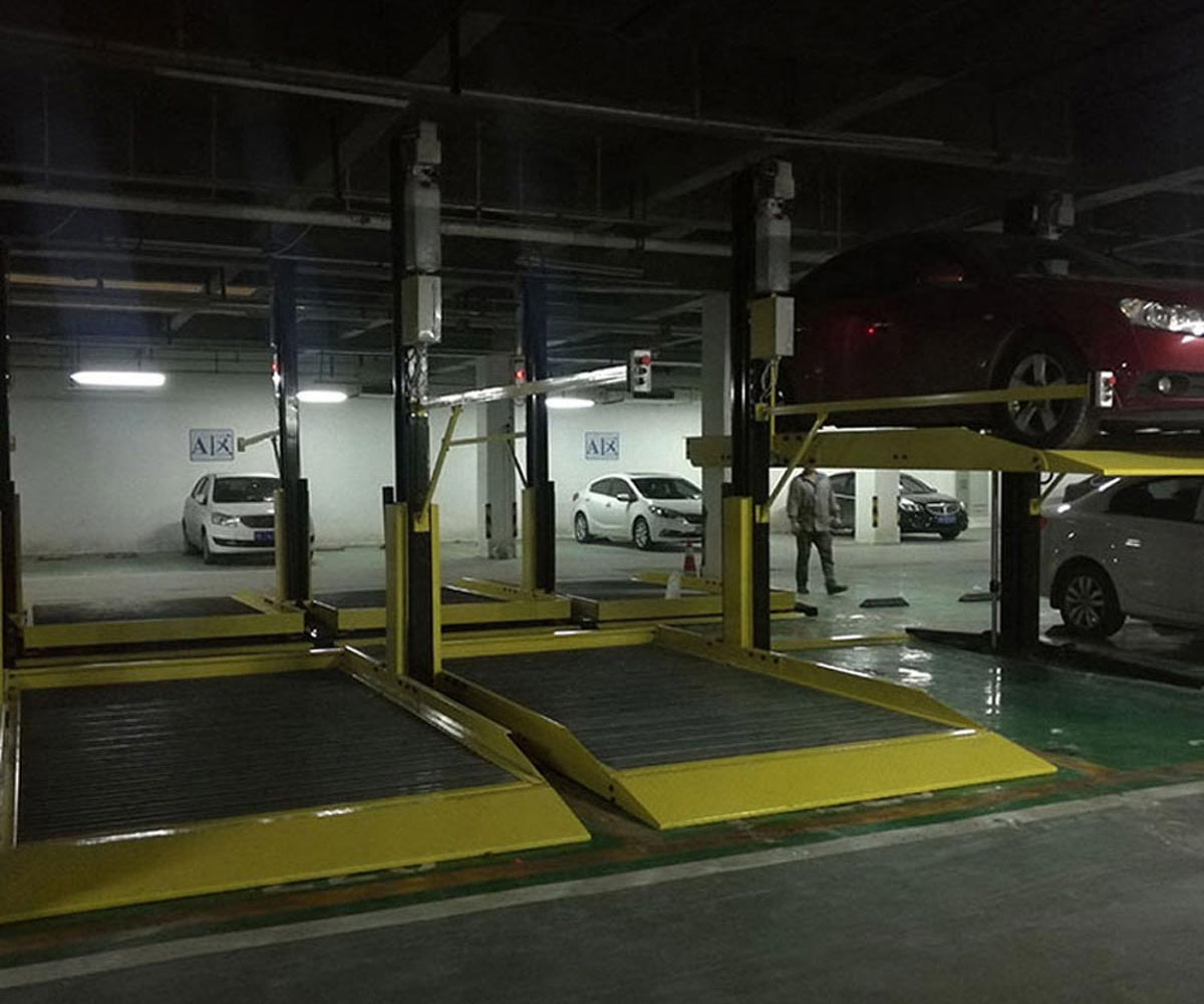 兩層升降式機械停車場改造