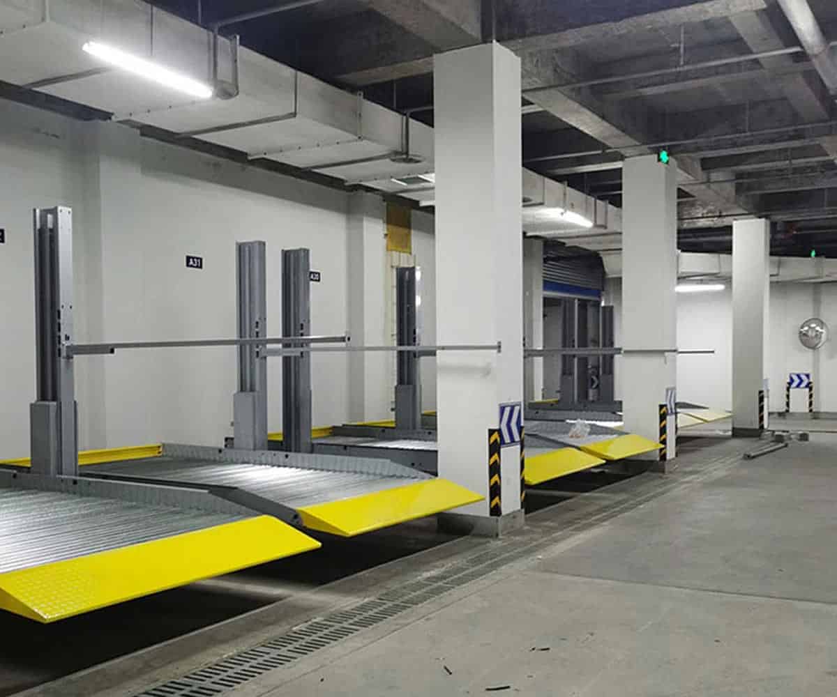 雙層簡易升降立體停車場過驗收.jpg